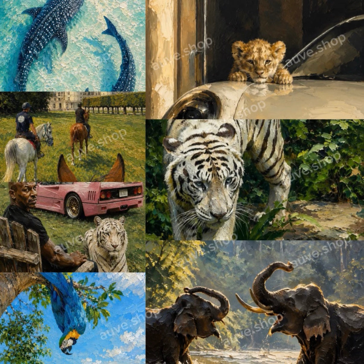 Animal Collection - 7 Wallpapers (iPhone+Desktop)