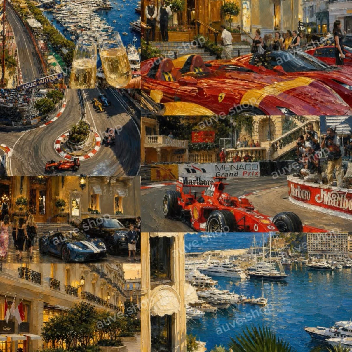 Monaco Collection - 7 Wallpapers (iPhone+Desktop)
